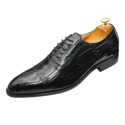 Высококачественные Туфли-оксфорды в итальянском стиле, туфли из натуральной кожи, мужские классические туфли из натуральной кожи