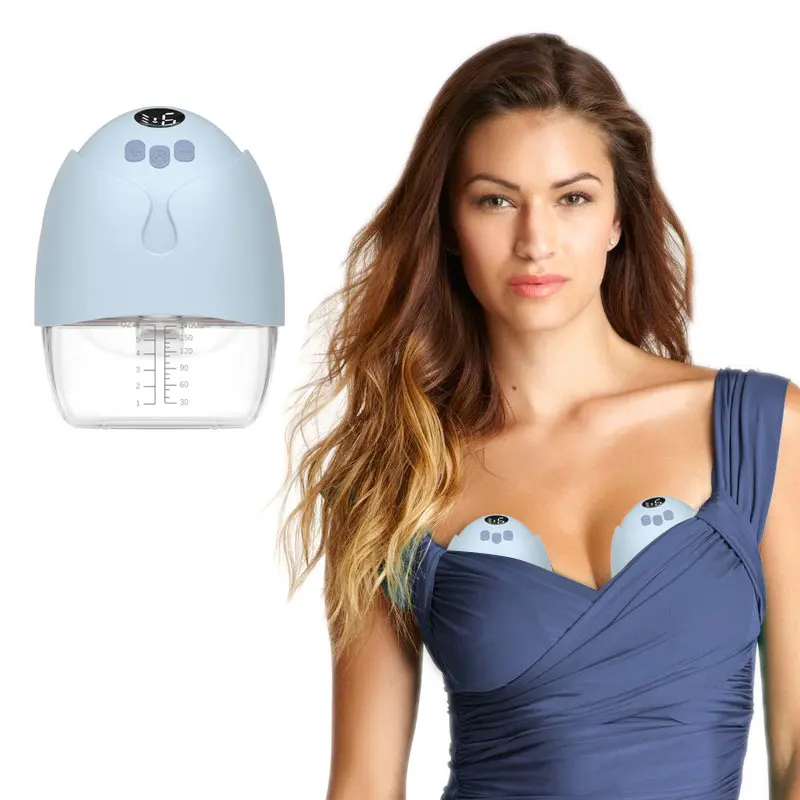 LCD Display Double Side Food Grade Silicone Breast Shield Silent Electric Breast Pump Soft & Comfortable For Pumping