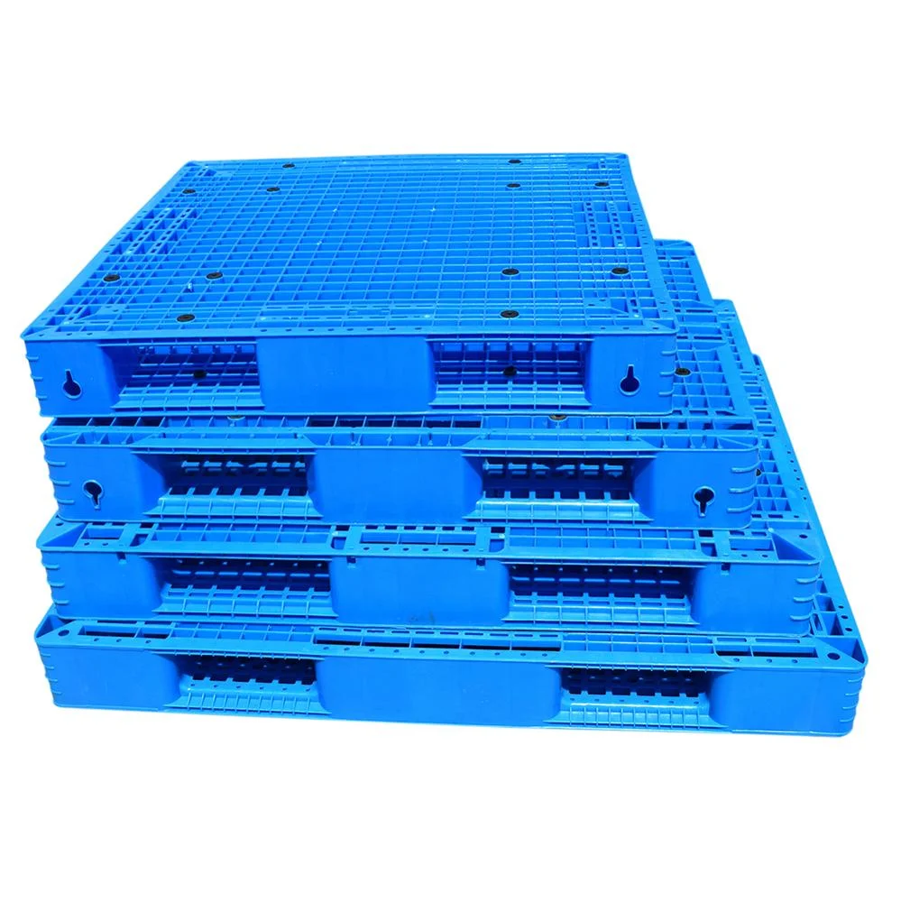 Heavy Duty Double Side Euro HDPE Large Stackable Reversible Plastic Pallet For Warehouse Storage Logistic Transport