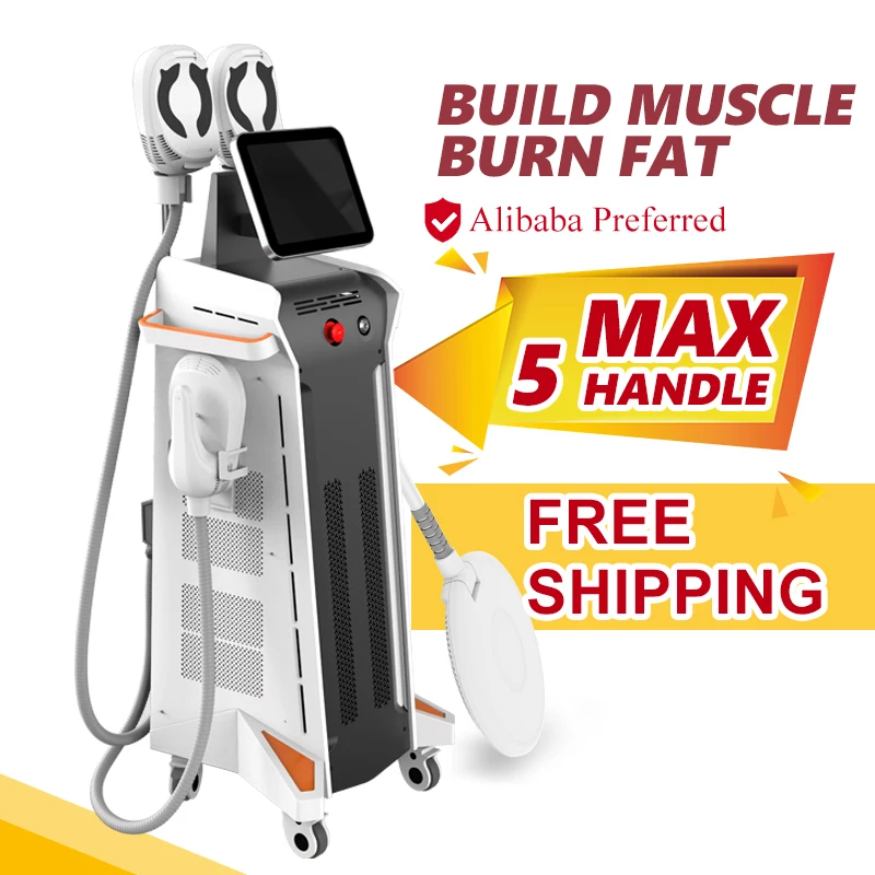 New Arrivals ! Ems Neo Rf 5 Handle Body Sculpt Muscle Building Ems Sculpting Machine