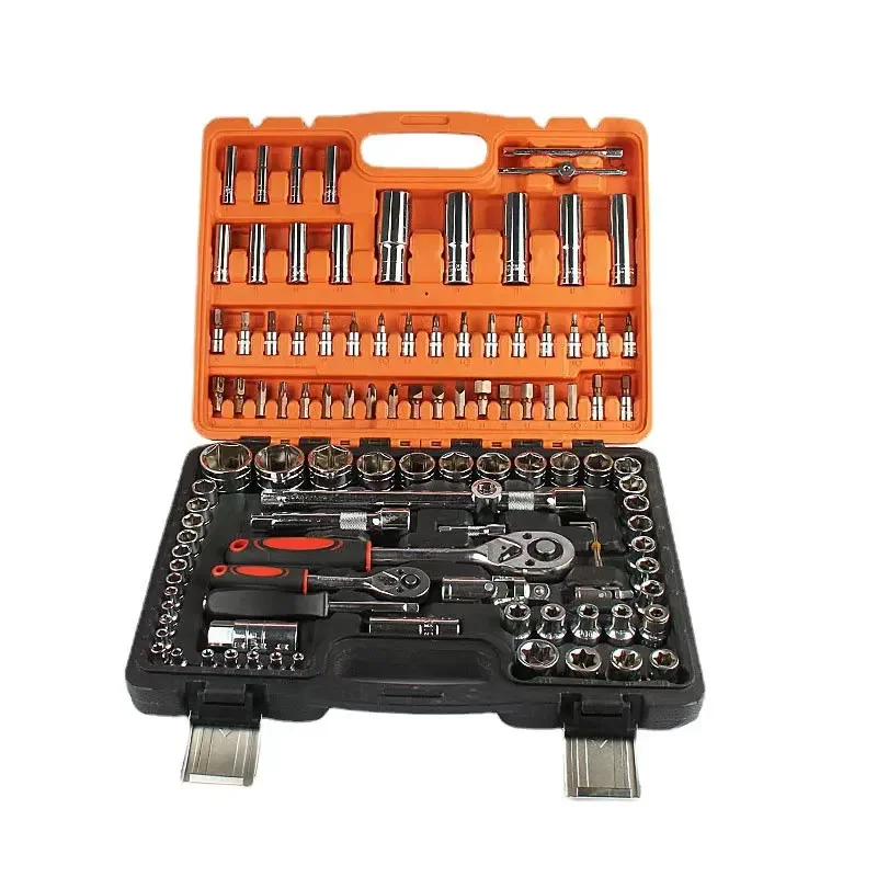 Hand Tool Sets 108pcs Auto Home Used Tool Case Box Kit Set 121PCS 151pcs Machine Repair Plastic Set Car Tool Box Hardware box