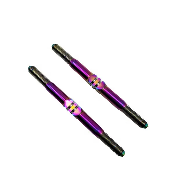 Customized Gr5 Anodized  M3 M3.5  titanium turnbuckle for RC Car with factory price