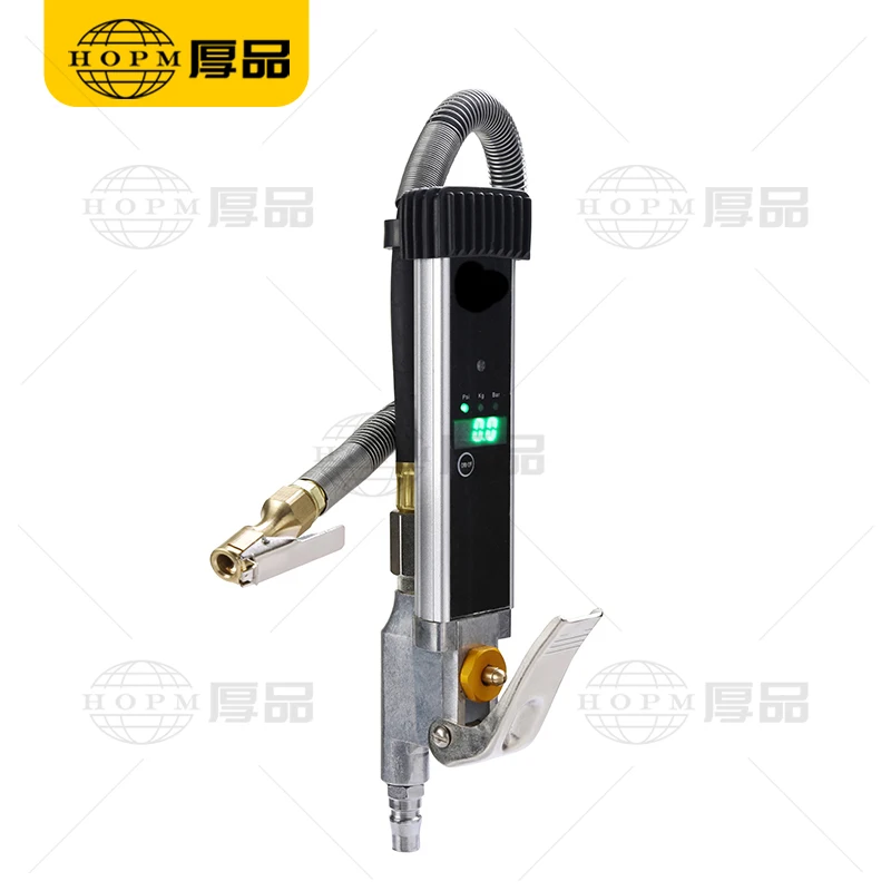 HP-803 0-255Psi Digital Tire Inflator Pressure Gauge 0-18Bar Air Gauge with LED Display Tyre Repair Tool