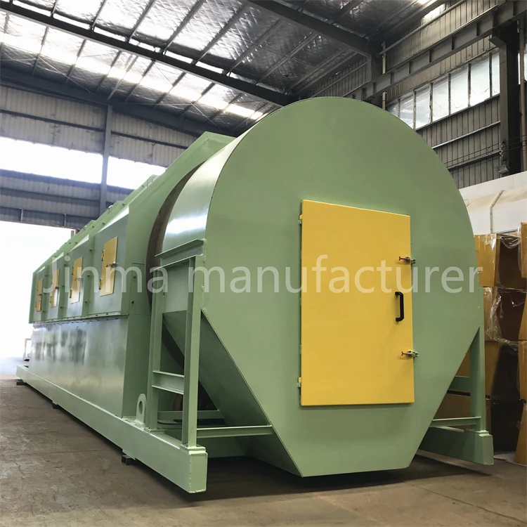 Муниципальное устройство для переработки твердых отходов, барабанный экран