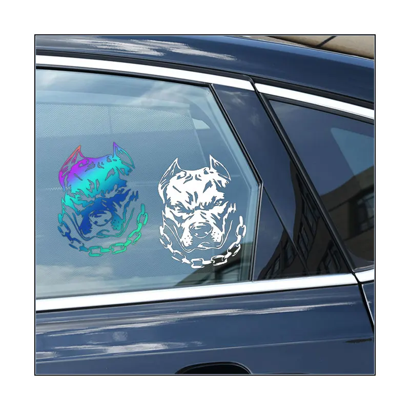 Dog Chain Vinyl Logo Car Stickers for Volkswagen BMW E46 E90 Passat B6 Automobile Accessories Waterproof sticker