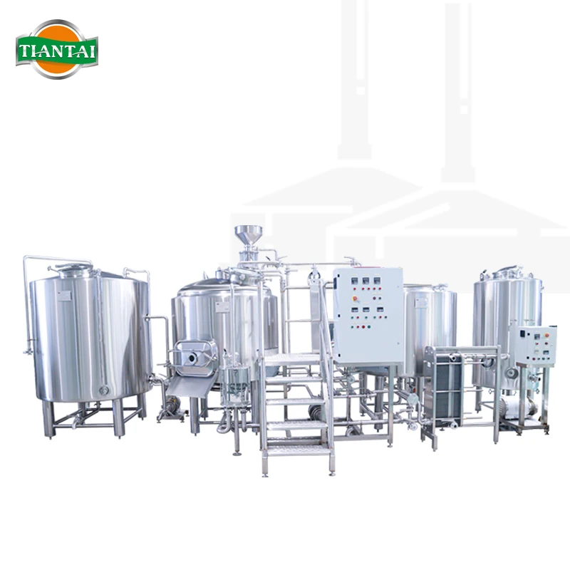 multiple size 100L 200L 300L 500L craft beer brewing equipment dimple jacketed fermenters CIP for brewpub restaurant nanobrewery