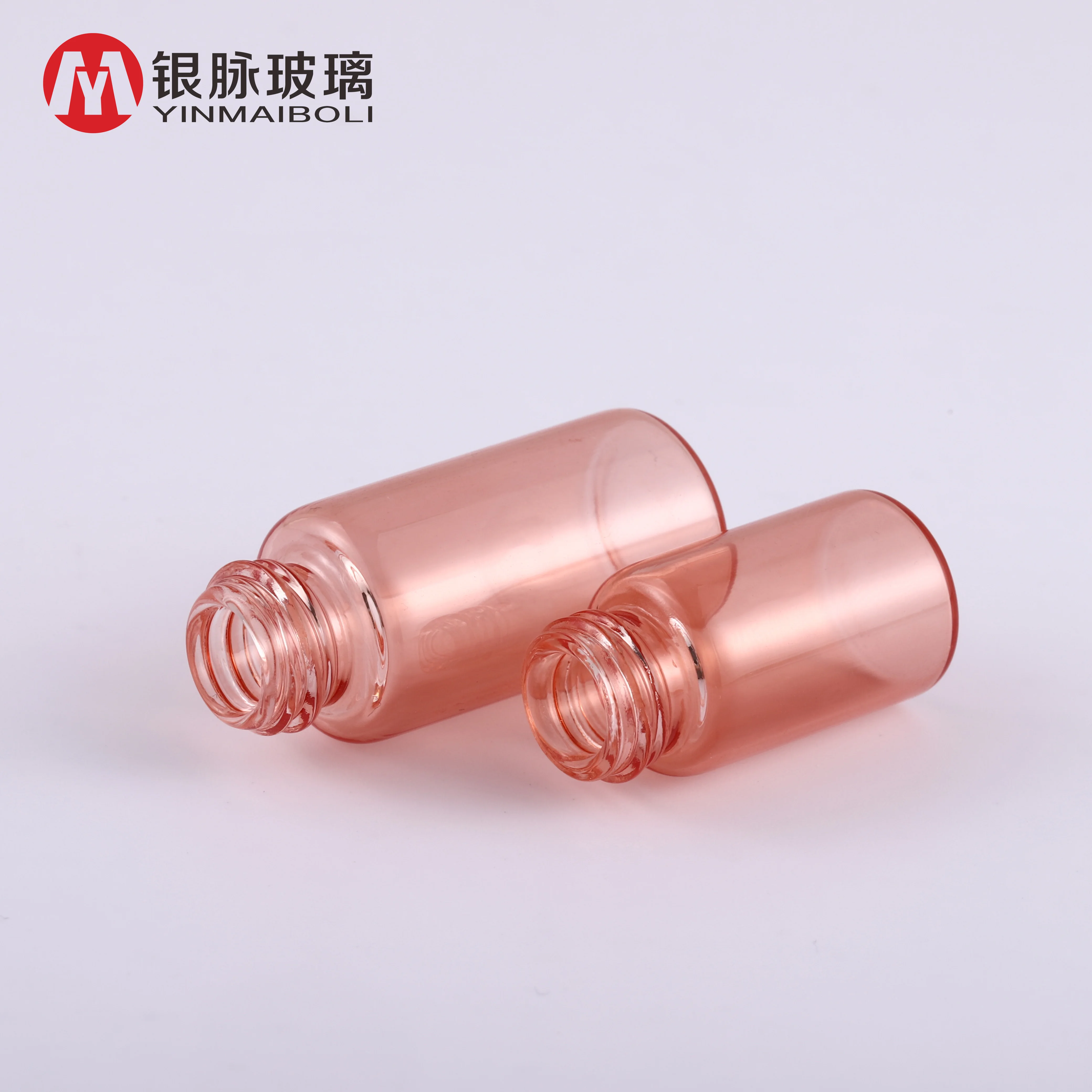 Empty rose gold mini dropper vial sample glass perfume bottle with Honeycomb ring dropper lid
