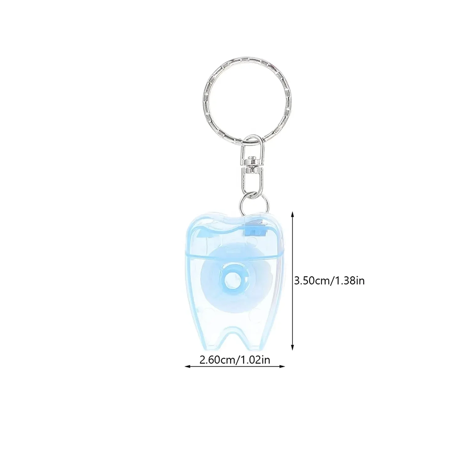Portable Nylon Dental Floss Roll Waxed Mint Thread Key Chain Gifted No Shred Teeth Cleaning Oral Usage Made Bamboo Charcoal PTFE