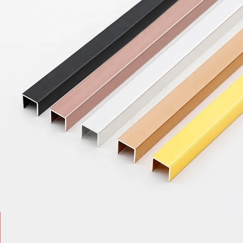 
Foshan Manufacturer Aluminum U Shaped Profile With High Class Color tile trim  (1600165072816)