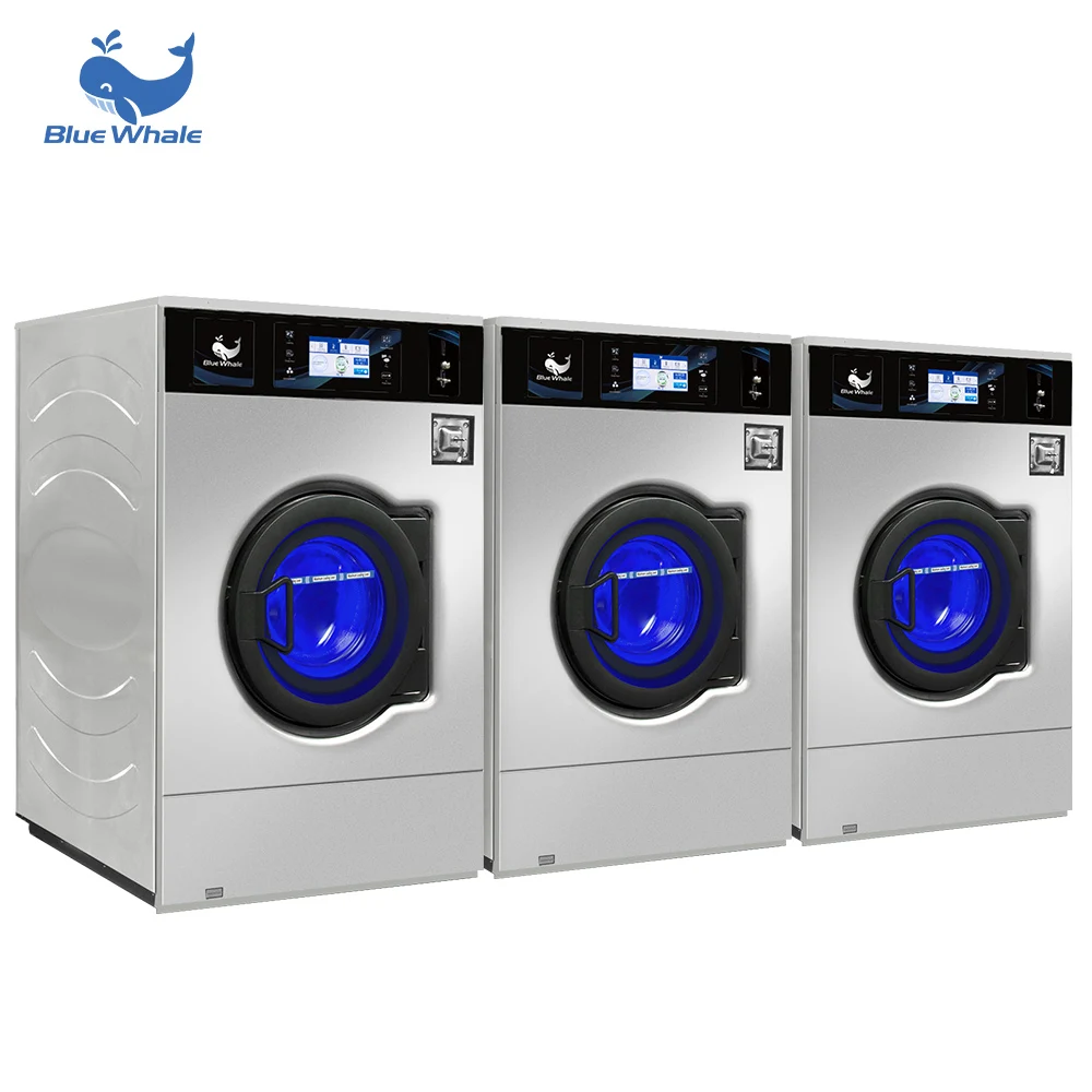 Cylinder Disinfection Function Coin All in One White Washer and Extractor for Laundry Shop 2 Years Online Support