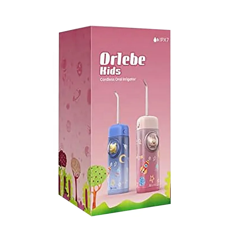 Water flosser tips set template packaging box Electric water flosses travel oral cleaning products digital printing box