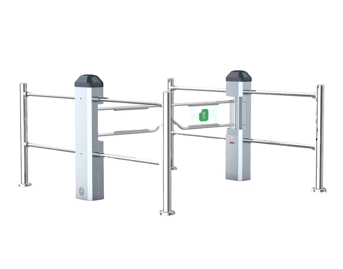6 Poles Supermarket Entrance Automatic Stainless Steel supermarket entrance gate swing barrier gate