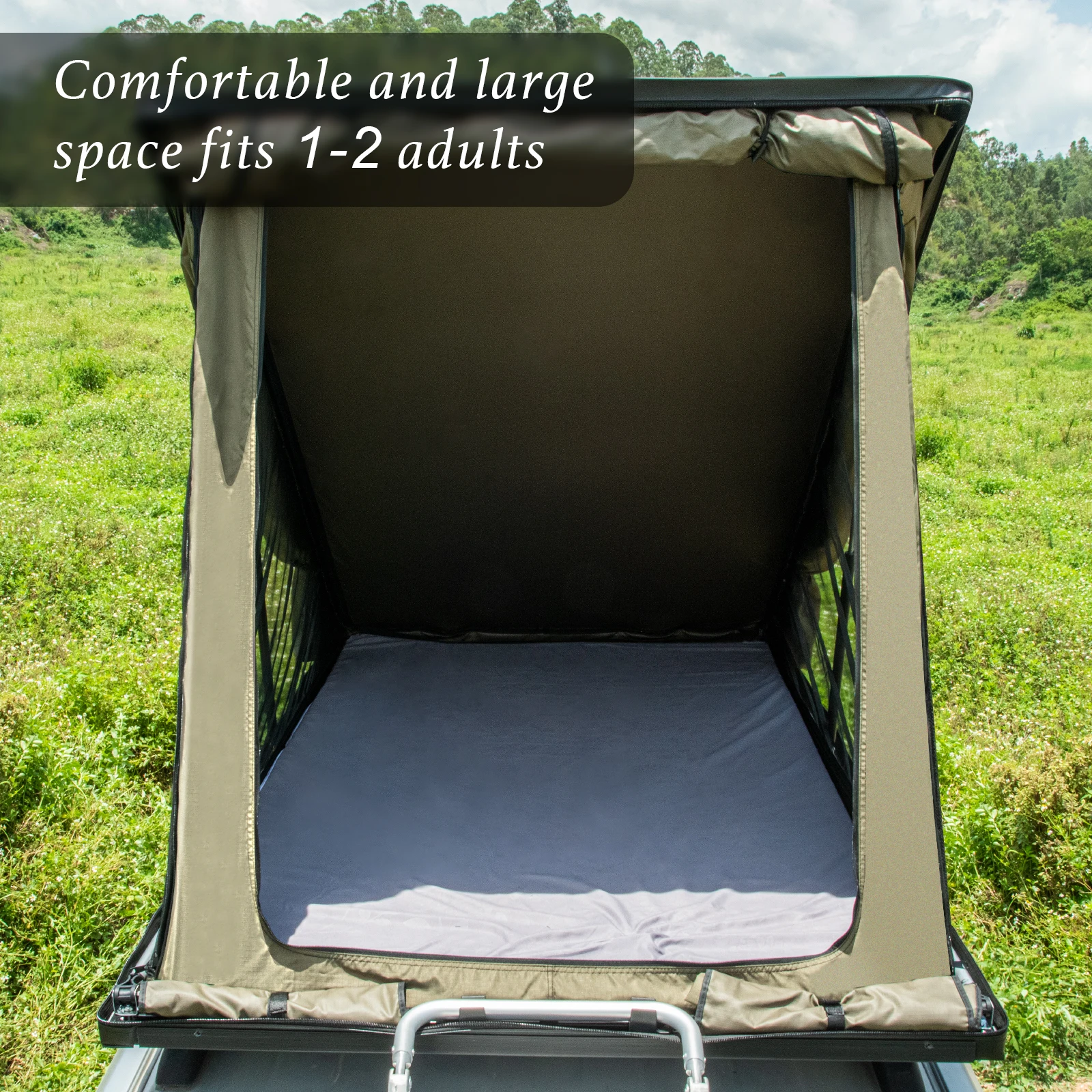 Triangle Soft Shell Roof Top Tent  For Car Lightweight  Rooftop Tents 4x4