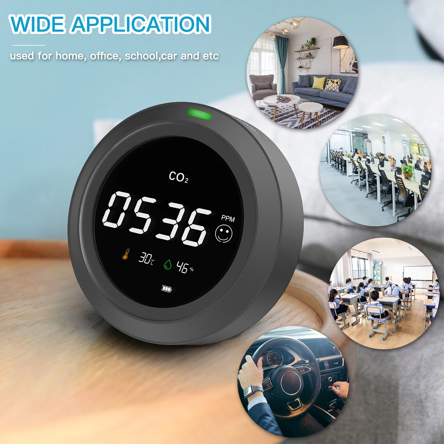 Intelligent Alarm System Home Precise Accurate Result Carbon Dioxide Detection