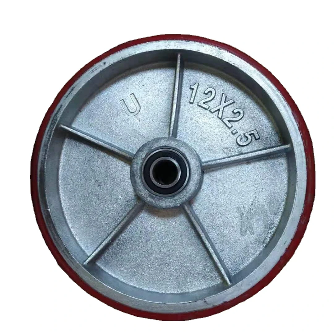 Load Capacity 2 ton 12x2.5 inch Extra Heavy Duty Industrial Polyurethane Wheel
