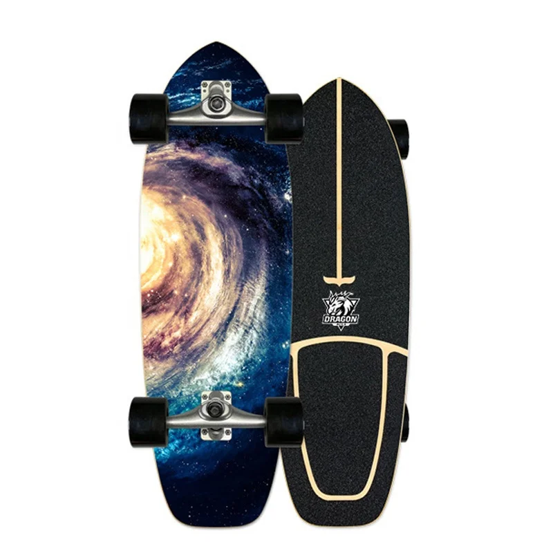 Thailand 7 ply wooden skateboard surf CX4 Carver surf skate board