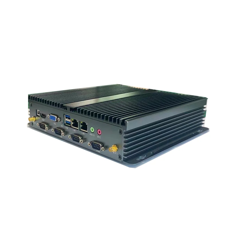 Industrial control embedded PC dual network 6port J1900 fanless low power mini computer