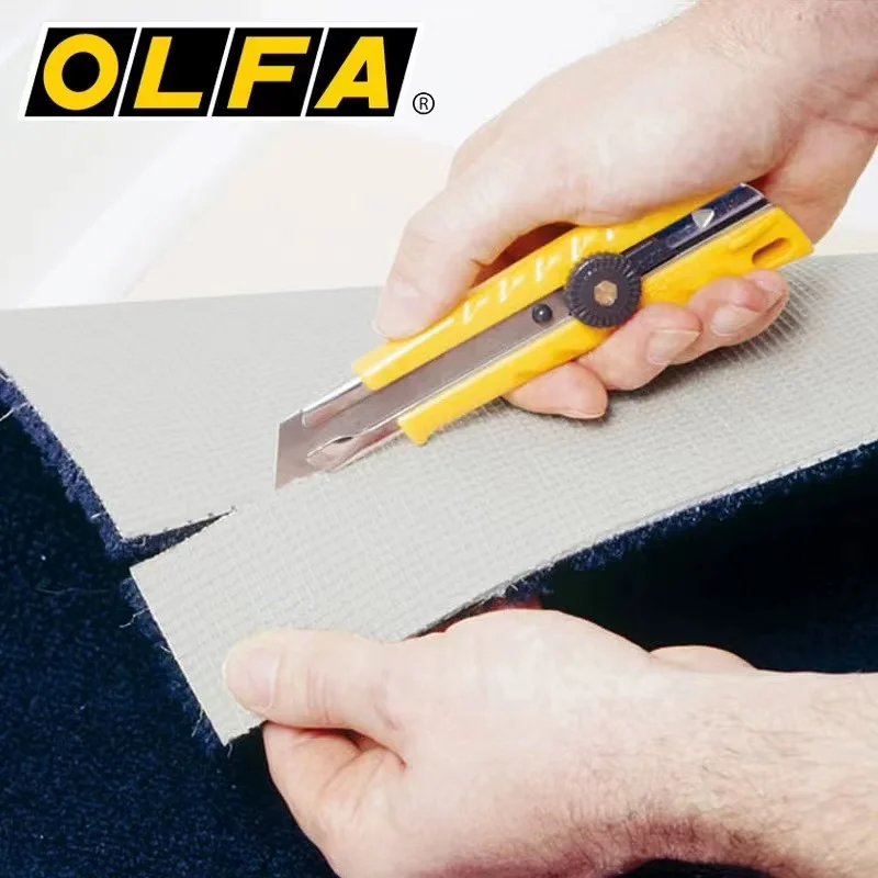 OLFA 18mm Heavy-Duty Utility Knife (L-2) - Multi-Purpose Custom Cutting Depth Precision Knife