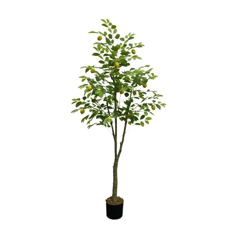 New Design Artificial Lemon Tree Hot Sale Fruit Plants for Home Garden Outdoor Indoor