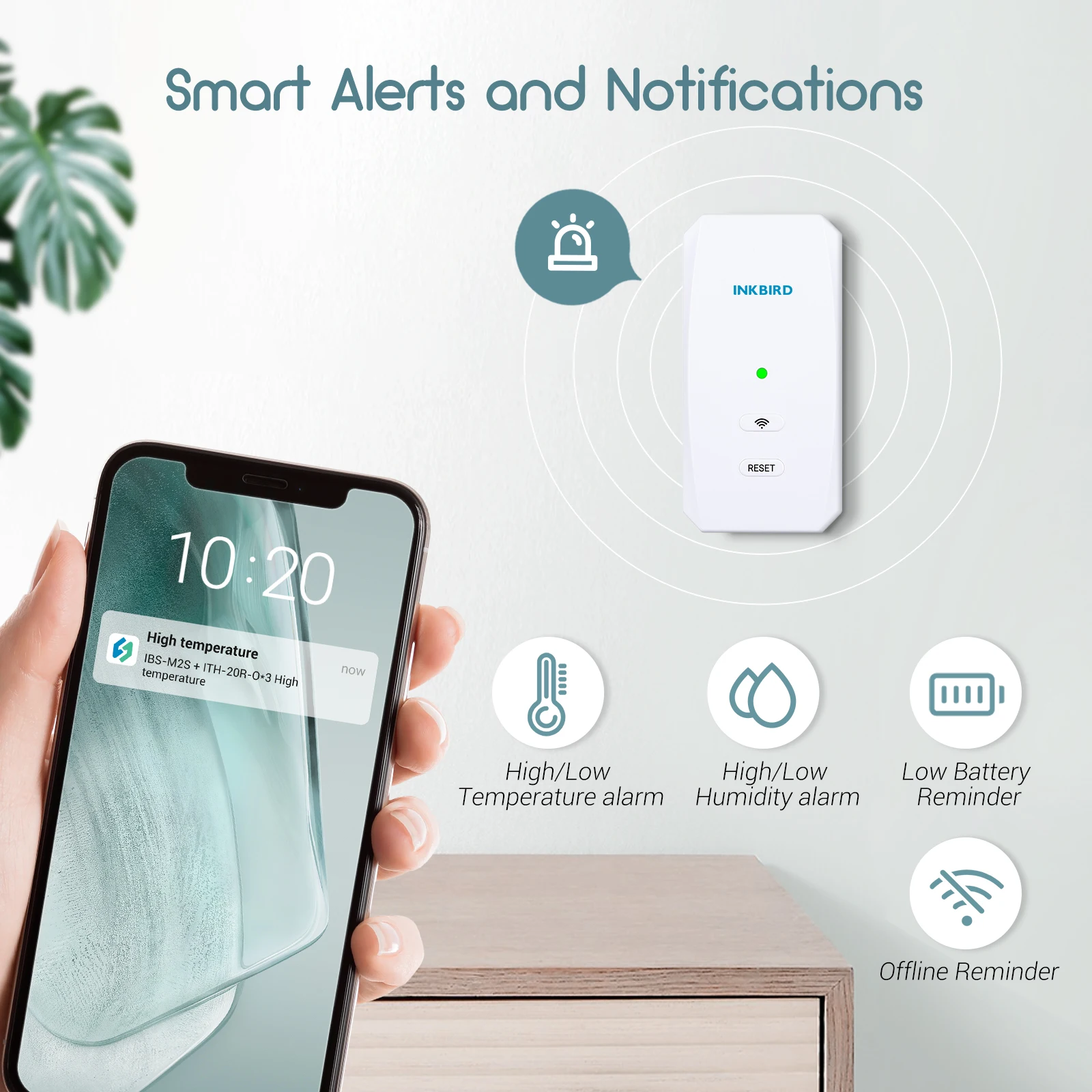 Инкберд Wi-Fi термометр гигрометр 3 шт. с Wi-Fi шлюзом в помещении беспроводной датчик температуры и влажности с приложением