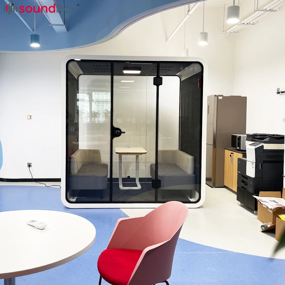 Phone Office Space Acoustic Soundbox Pod Turbo Fresh Air System Office Booth Meeting Office Pod