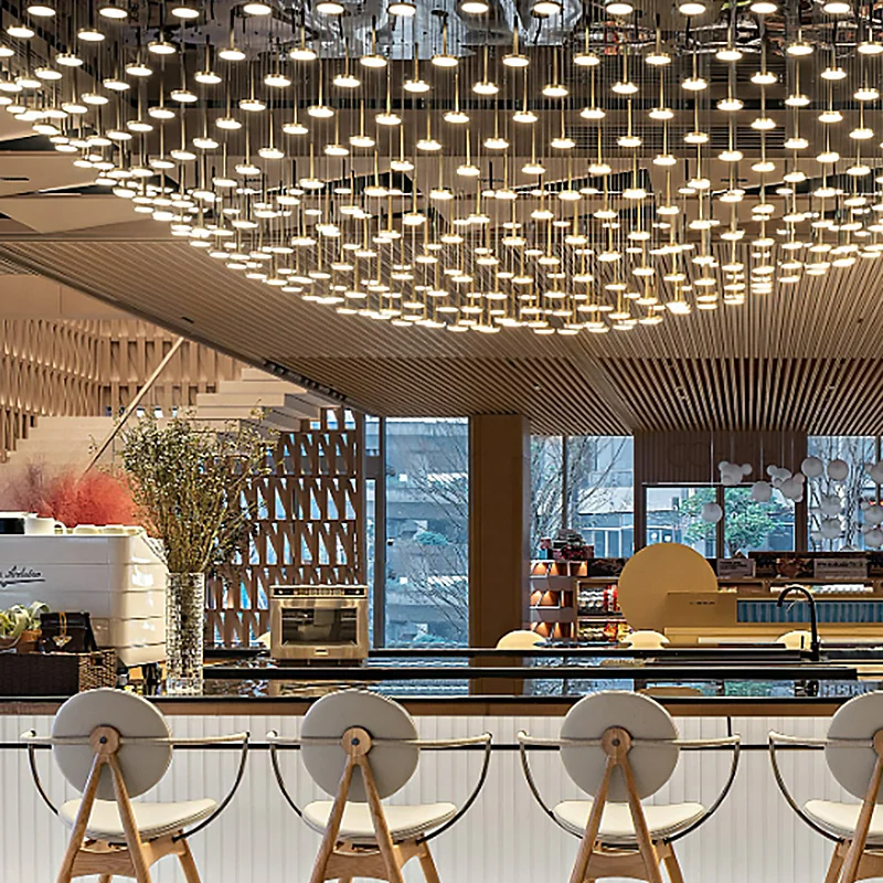 Customization Indoor Decoration Commercial Center Wedding Hotel Luxury Project Engineering Lighting Led Chandelier