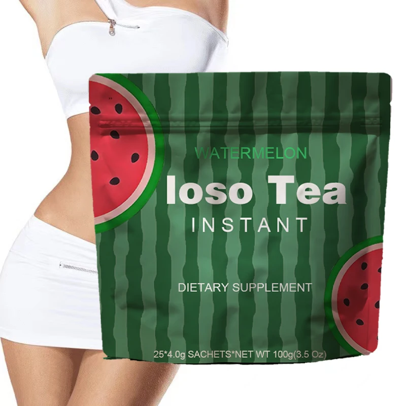 IOSO Natural Detox Instant Herbal Tea Watermelon loso Fruit Tea Instant Fruit Detox Powder for Weight Loss Summer Drink loso Tea