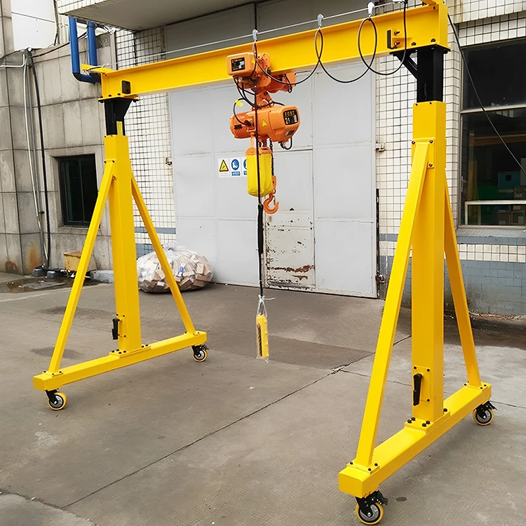Aluminium mini portable mobile gantry crane 0.5ton 1ton 2ton 3ton 5ton