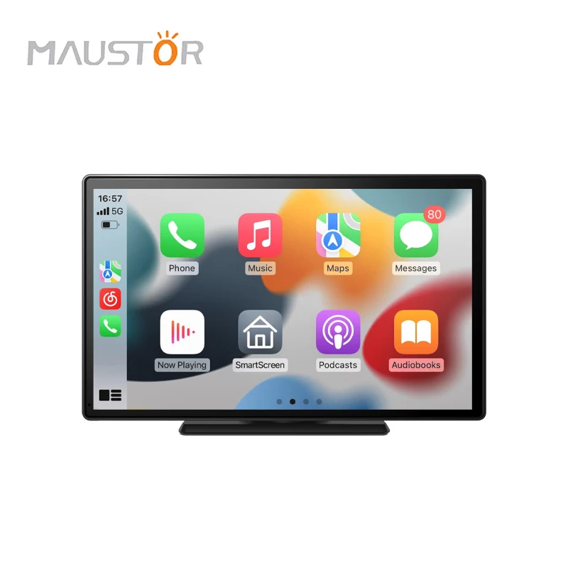 Maustor 9 inch Carplay with Touch Screen BT Stereo Android auto Car Radio Support Wifi and Rear Camera DVD Audio System Carplay