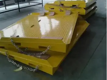Steel Mobile Container Ramp / Forklift Loading Ramp
