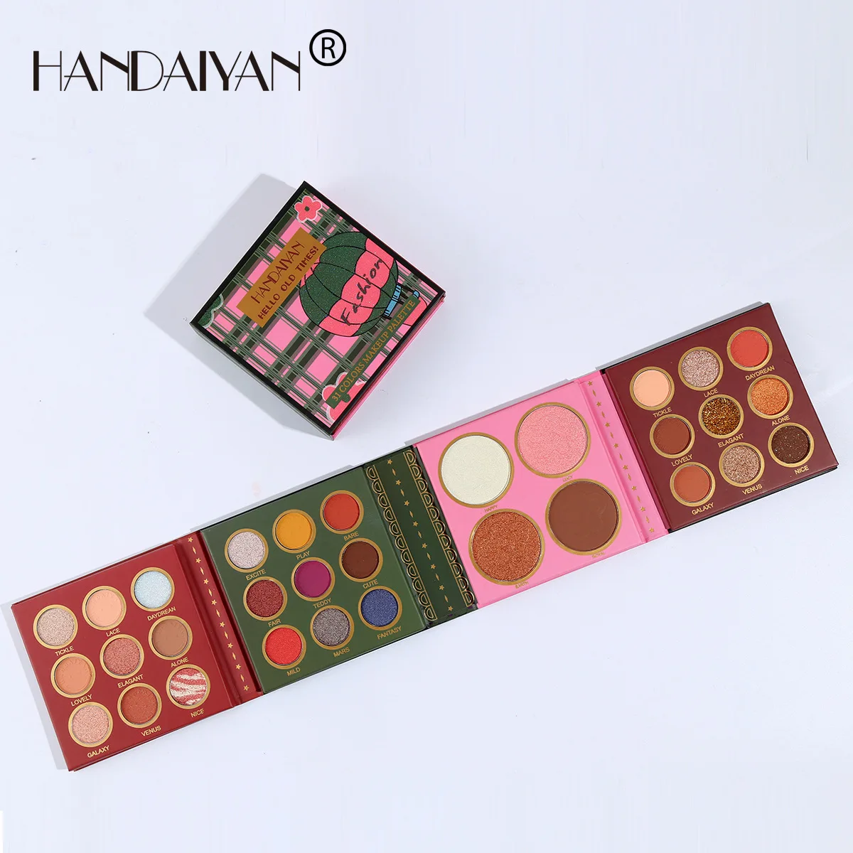 31 color eye shadow makeup plate + cheek red high gloss repair makeup set group box pearl matte light eye shadow