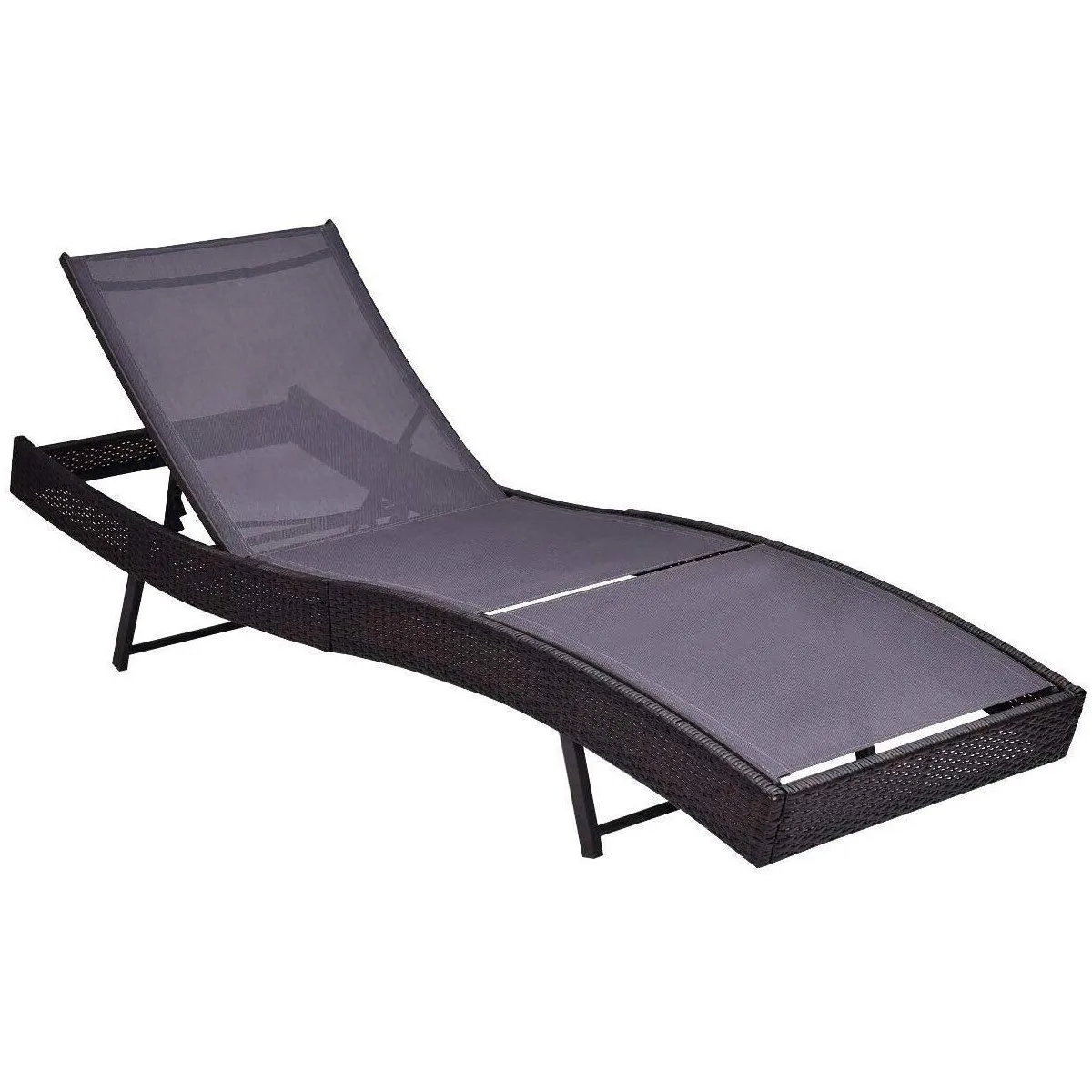 Outdoor Chaise Lounge Chair - Patio Rattan Wicker Pool side Lounge Chairs