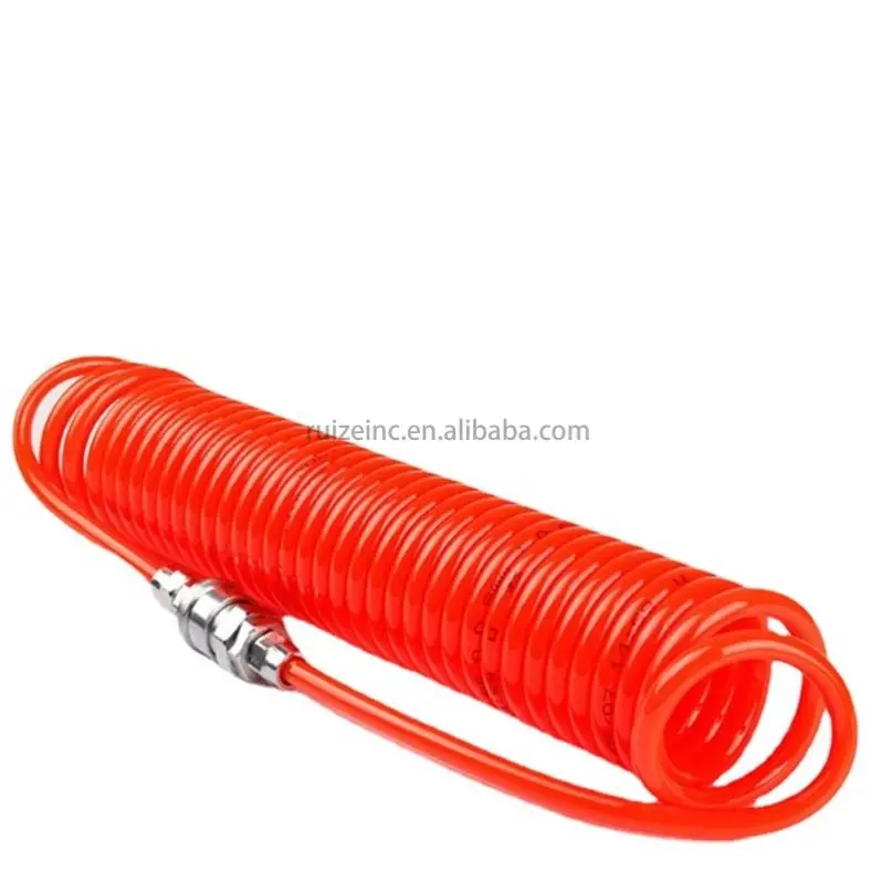 ПЭ пружинный воздушный шланг спиральный Телескопический компрессор насос высокого давления Паровая труба быстрый соединитель пневматическая