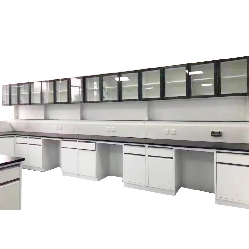 Лучшая цена Настольная скамья школьная стальная лабораторная Рабочая со стойкой для реагентов