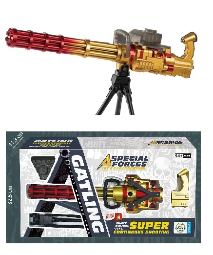 Hot Selling Gatlin Machine electronic shooting Toy Gun  Outdoor Activity High Quality for kids toys 2023 new  wholesale