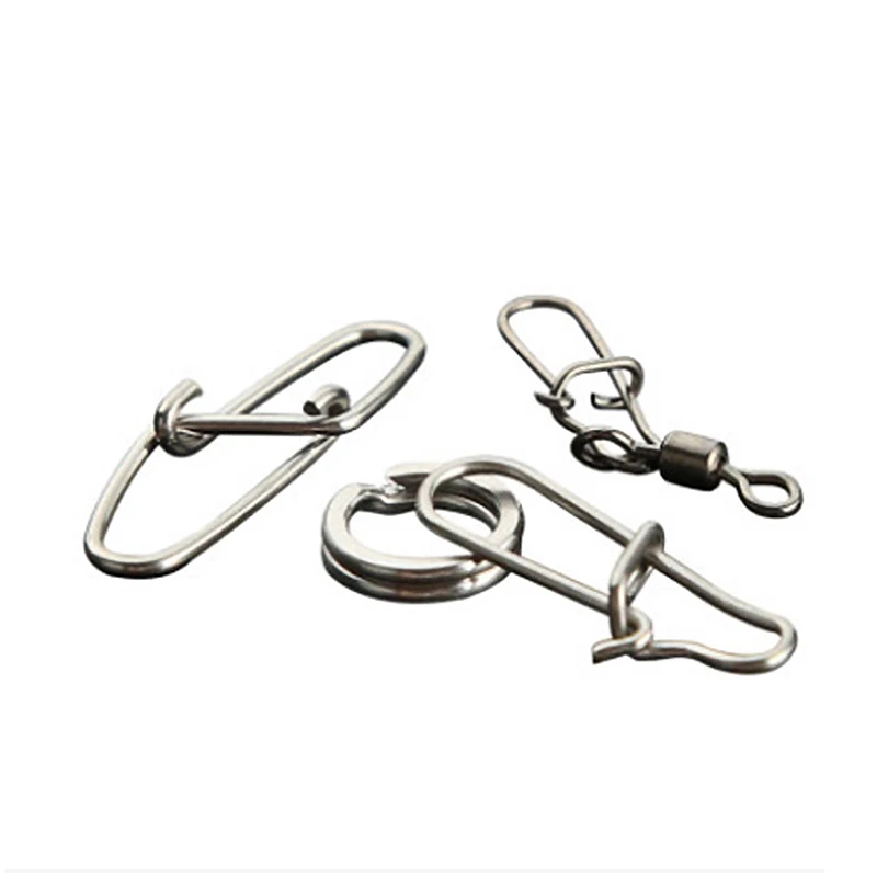 LUTAC fishing snap silver insurance size 0-size 3 5pcs/bag tools fishing tackle high quality other fishing products