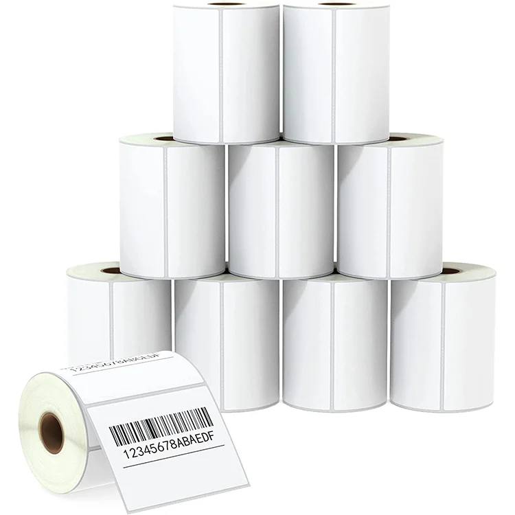 Self Adhesive Waterproof 40x30mm Paper Barcode Sticker Vinyl Labels Roll Direct Thermal Labels 60 x 40 60 x 30 mm