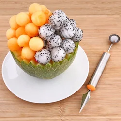 Stainless steel watermelon spoon knife splitter ice cream fruit vegetable carving tool home kitchen gadgets tools