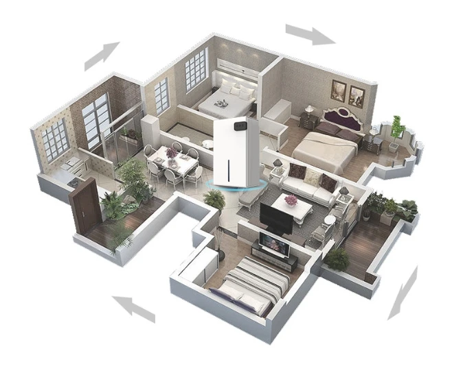 Portable Small Visual Water Tank Air Dehumidifier For House