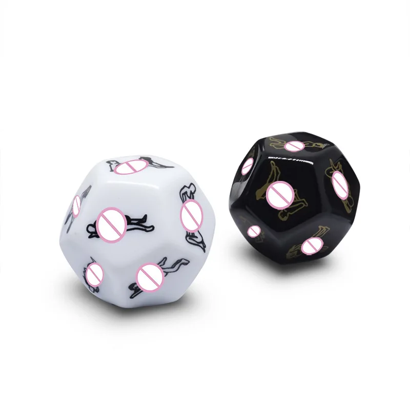 Custom 12 Sided Enamel Game Dice Sexy Dice Wholesale Acrylic OEM Customized Adult Game Dices
