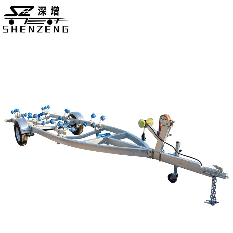 1T roller tires when fender single shaft custom galvanized machine rust removal anti-rust boat trailer