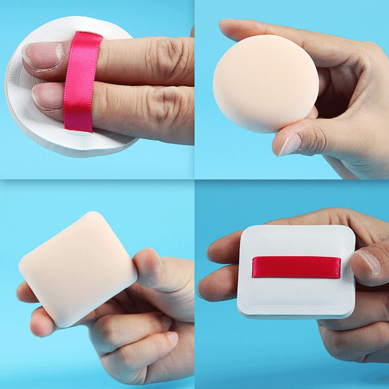 FEIYAN Dry And Wet Dual-use Foundation Liquid Make-up Sponge Face Pink Powder Cotton Cushion Finger Triangle Makeup Sponge Puff