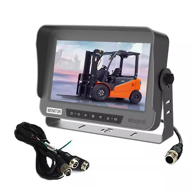 10-дюймовый водонепроницаемый ТВ-монитор IP69K AHD1080P/720/CVBS 2CH видео вход HD TFT ЖК-экран 16:9 дисплей для грузовика/фургона/лодки/вилочного погрузчика