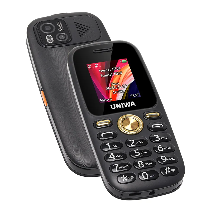 OEM Feature Phone UNIWA U36A 1.77 inch Screen cell phone Dual SIM Fashion Keypad Mobile Phone with Big Battery