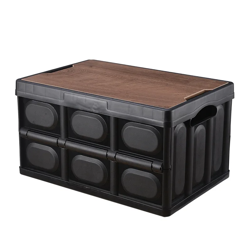 Folding box Car storage box Multi-functional plastic storage box Home organizer Outdoor camping portable trunk