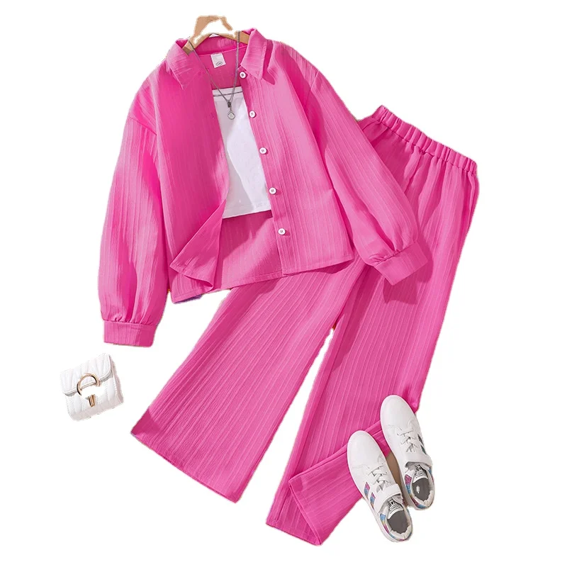 Wholesale Children Clothing Boutique Summer Girl Teenage 10 Year 2 Piece Sets Kids Girls Clothing 10 To 12 Years Old A1330