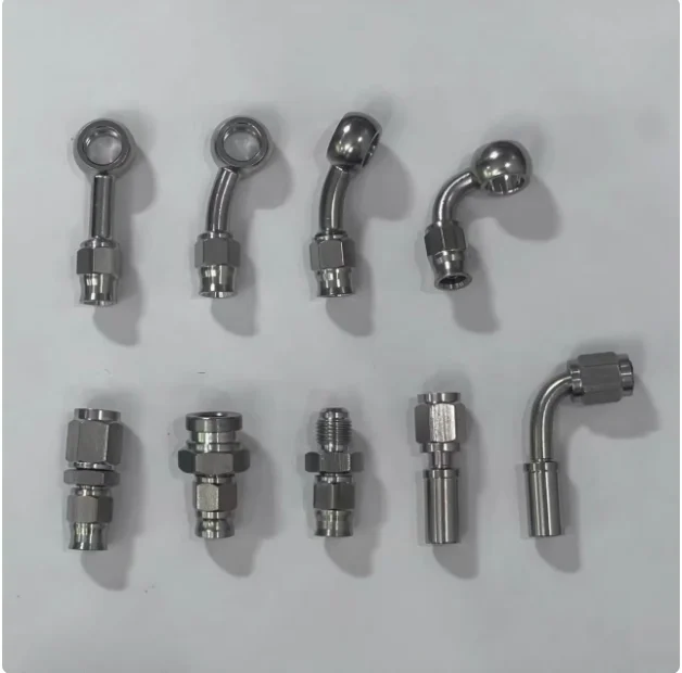OE Quality an Stainless Steel Braided PTFE -3 an Brake Hose Line Kit Banjo Joint Male Connector Female End Hardware Pipe Fitting