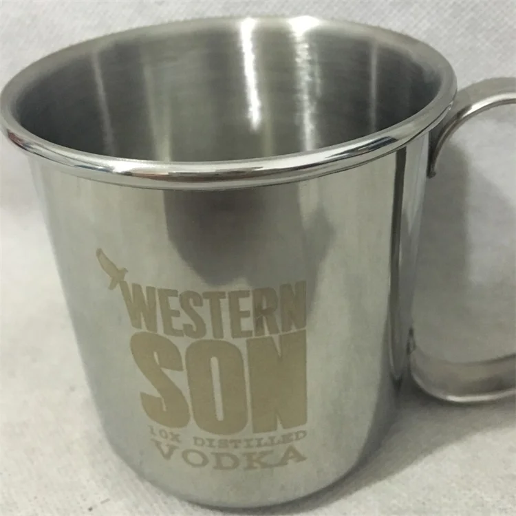 16oz Food Grade Moscow Mule Hammered Drum Silver Copper Plated Drinking Coffee Beer Cocktail Vodka Mint Julep Ginger Tea Mug Cup