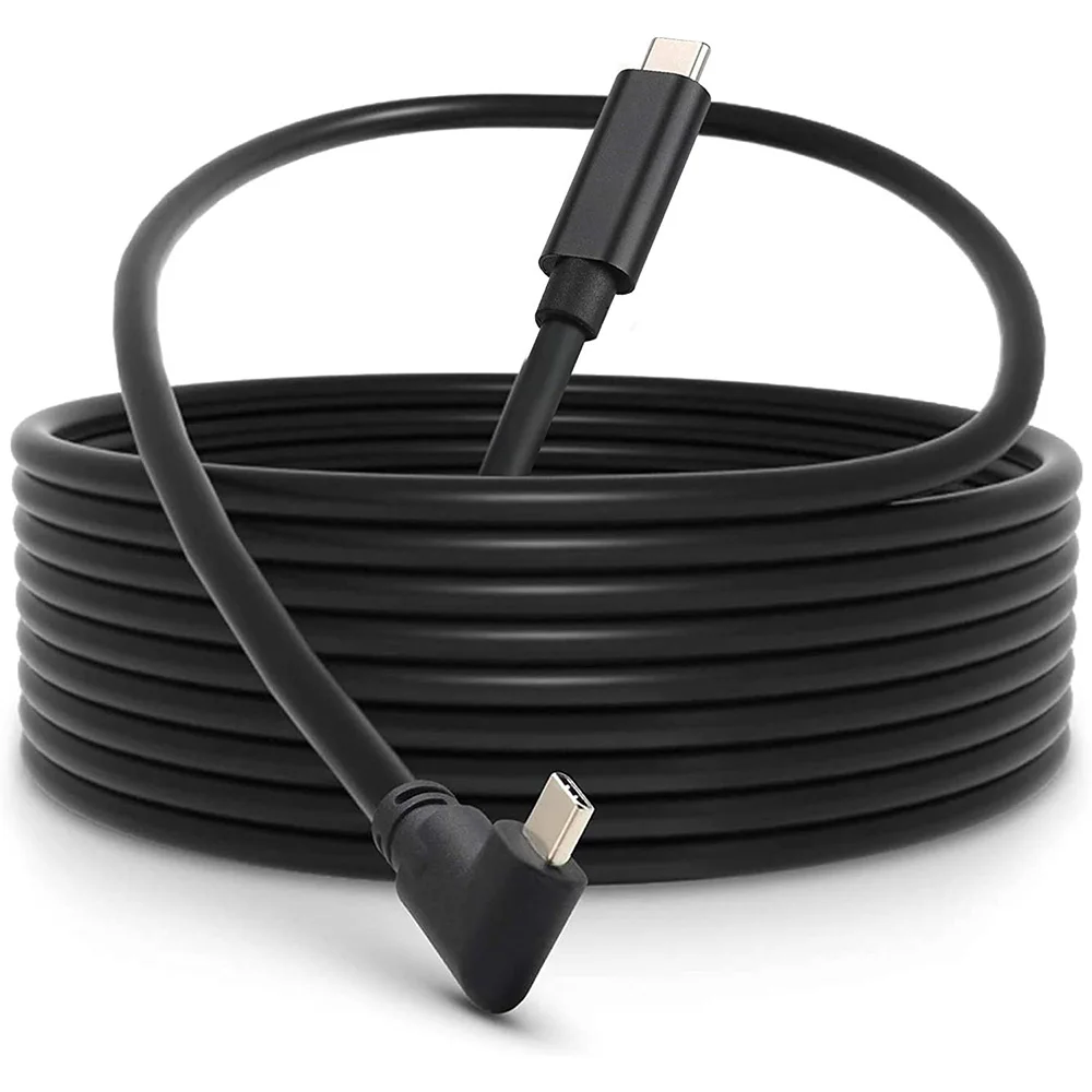 Сетевой кабель виртуальной реальности прямоугольный коленчатый Usb-кабель Type-C для передачи данных 3 А 60 Вт 5