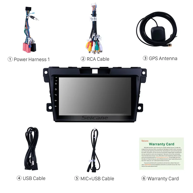 9 Inch Android 11.0 GPS Navigation System For Mazda CX-7 2007-2014 With MUSIC Support OBD II Rearview Camera